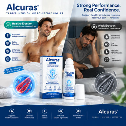 Alcuras™ 0.05mm Target-Infusion Micro-Needle Roller — Restore male vitality and confidence without medication
