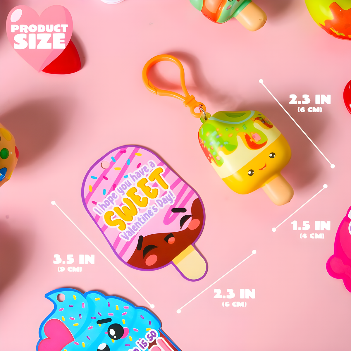 Squishies™ Keychain Valentine Set