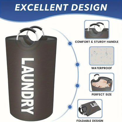 SVOZK® XXL Waterproof Laundry Basket (90L) – Foldable with Padded Handles