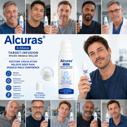 Alcuras™ 0.05mm Target-Infusion Micro-Needle Roller — Restore male vitality and confidence without medication
